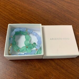 Argento Vivo Blue and Green Bracelet